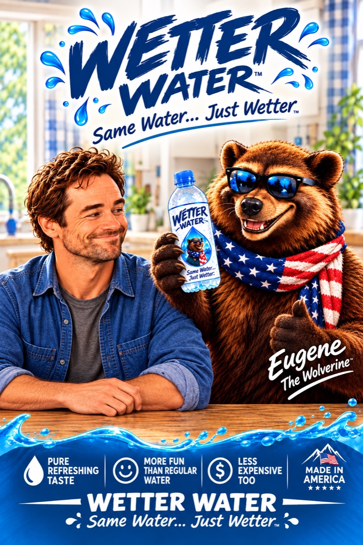 Todd and Eugene the Wolverine with Wetter Water
